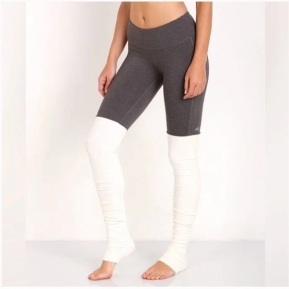 ALO Yoga Pants - alo yoga goddess leggings grey gray cream